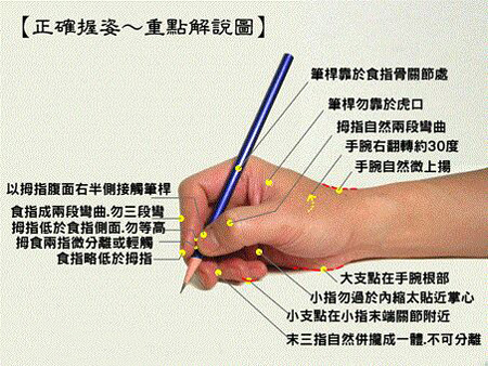握筆姿勢