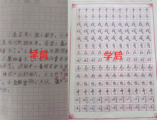 鋒格學(xué)前學(xué)后對(duì)比