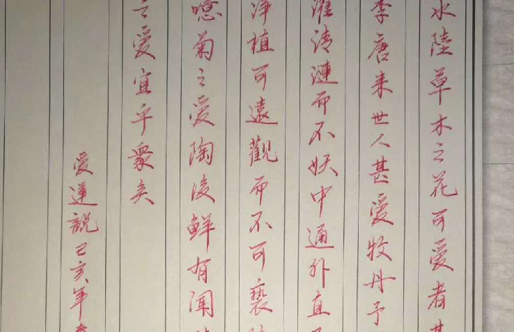 鋒格練字行楷作品展示